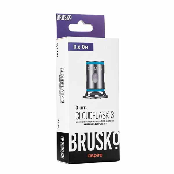 Испаритель для электронной системы Brusko Cloudflask 3 (0,6ohm, 3шт)