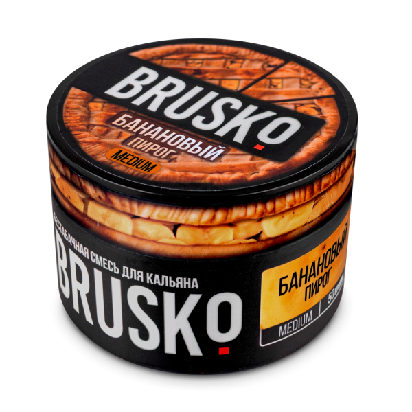 Бестабачная смесь Brusko Medium Банановый пирог, 50г_2